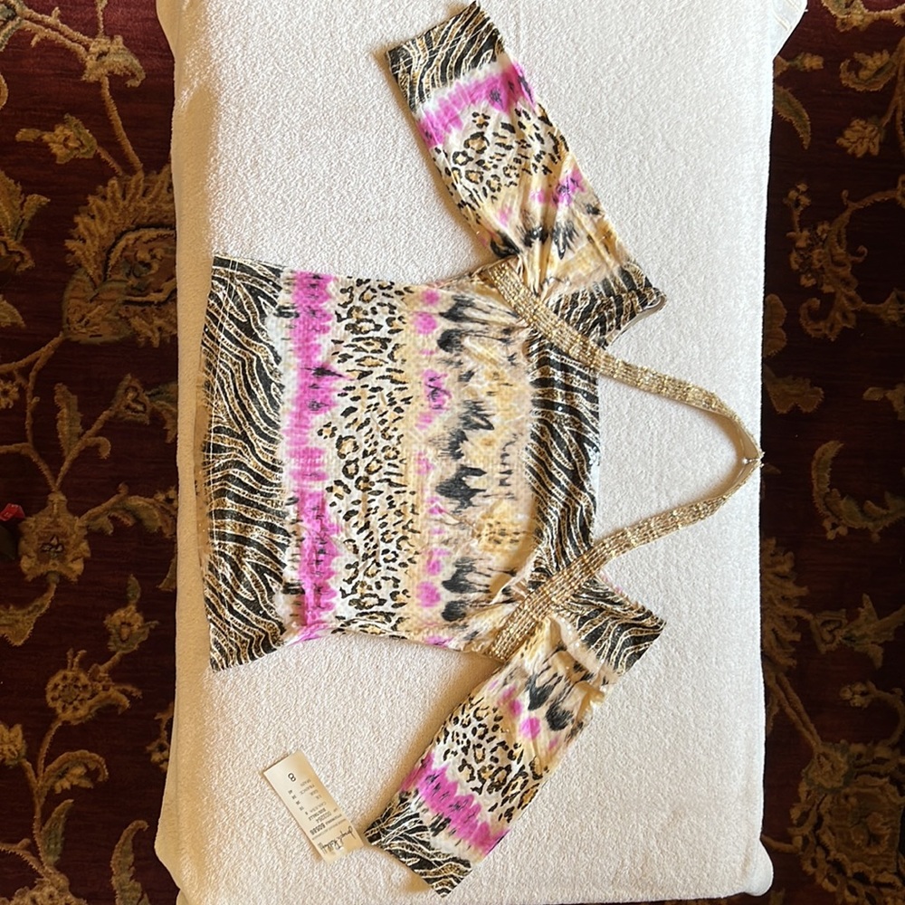Joseph Ribkoff Animal Print Top - Picture 4 of 10